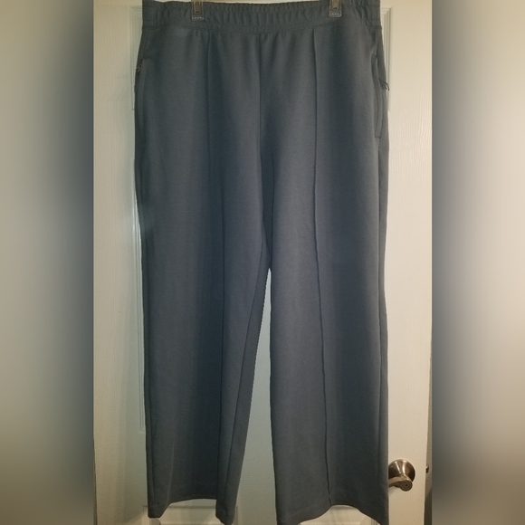 Women's Old Navy Ocean Shale Dynamic Fleece High Rise Wide Leg Pants XL - Picture 1 of 9